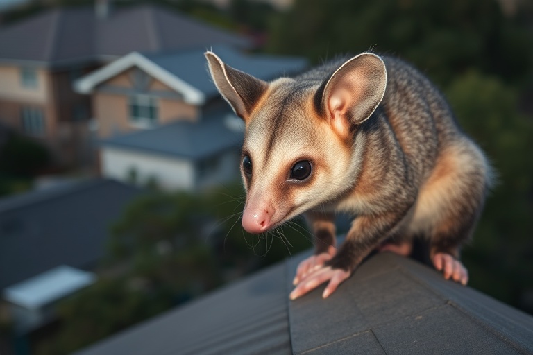 Possum in Murrumbeena residential area